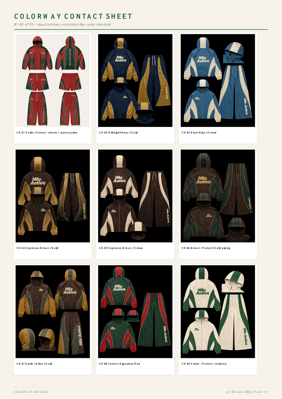 Collection 001 colour archive contact sheet 01 to 09