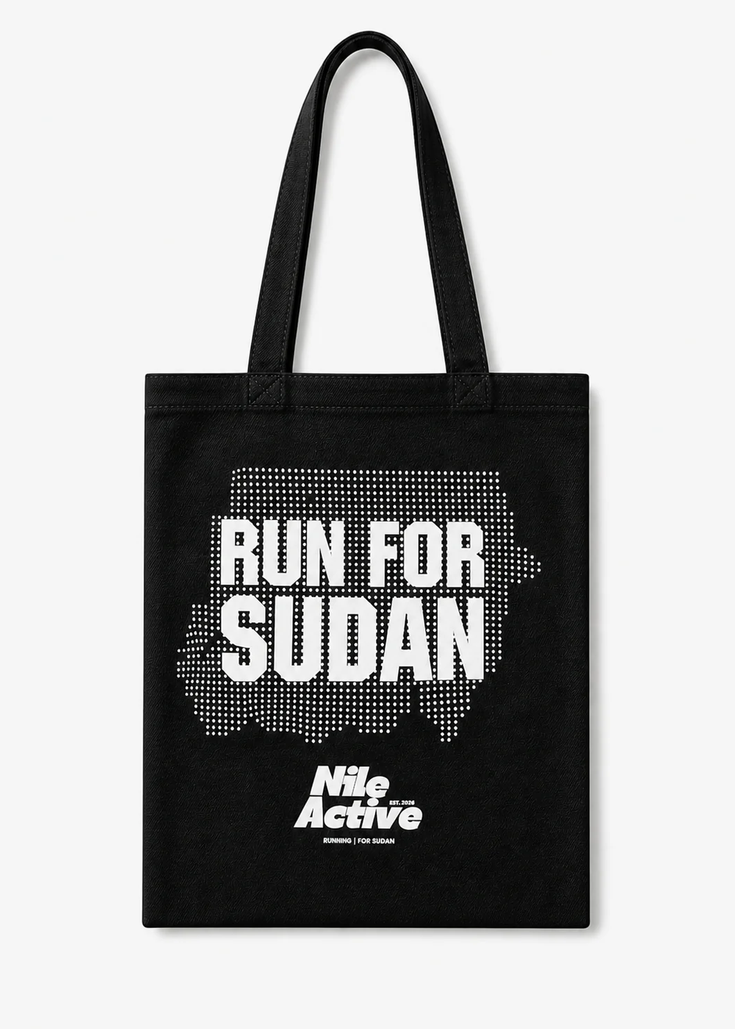 Run for Sudan black tote